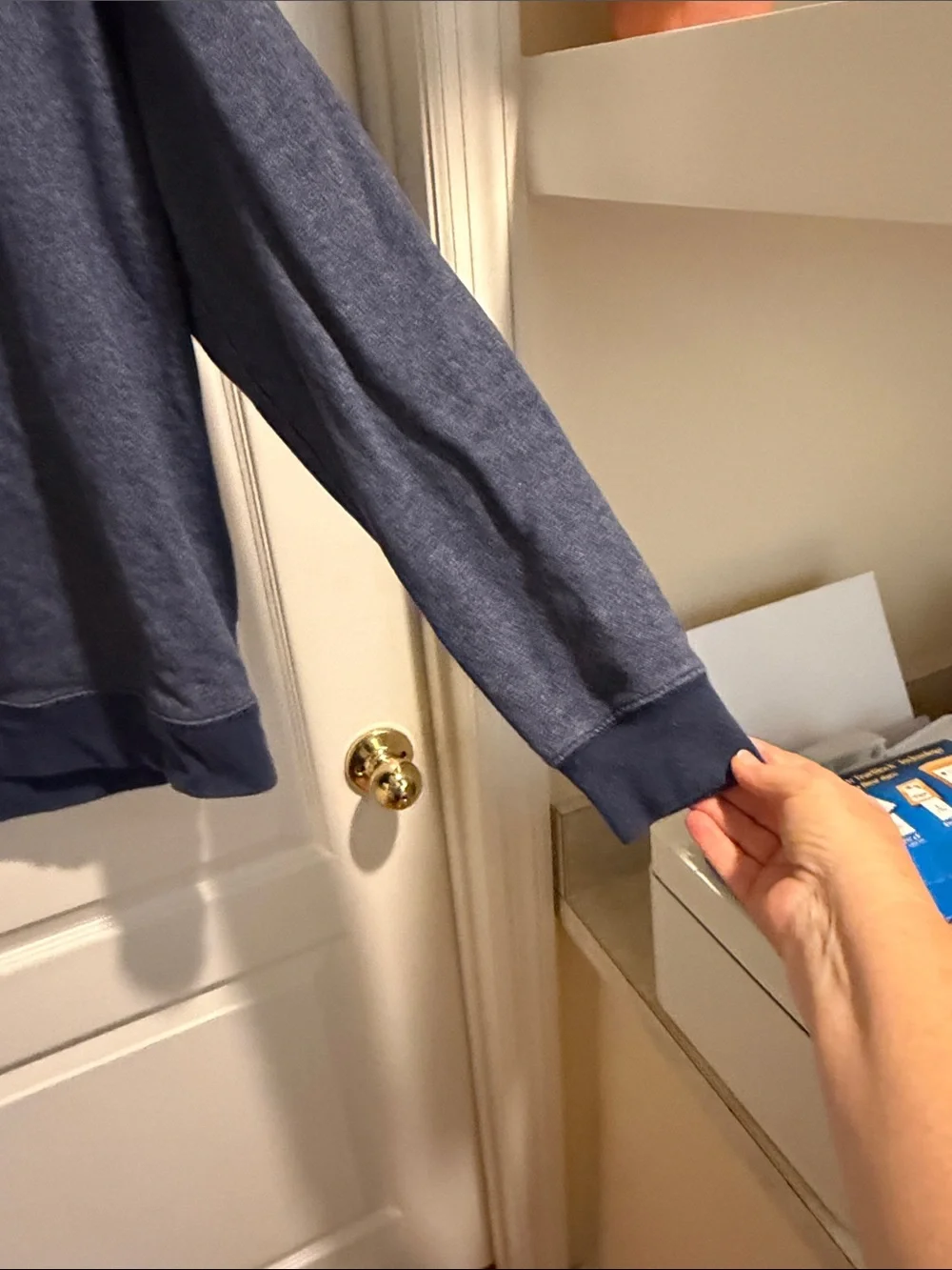 Vineyard Vines Navy Half-Zip Sweater with Lime Yoke